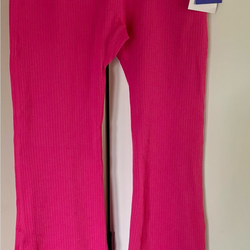 JoyLab Pink Ribbed Knit Leggings